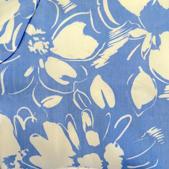 Plum Pudding Blue White Belted Floral Sundress Sz 4T - Picture 8 of 8